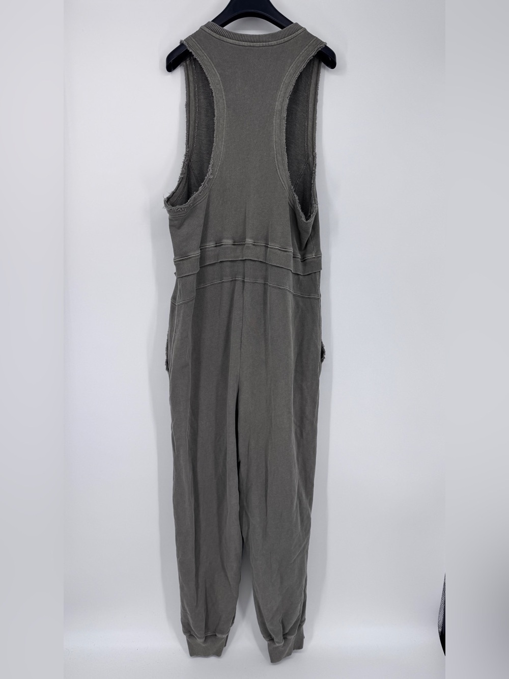 Daily Practice Olive-Green Sleeveless Button-Front Jumpsuit XL - Picture 3 of 9